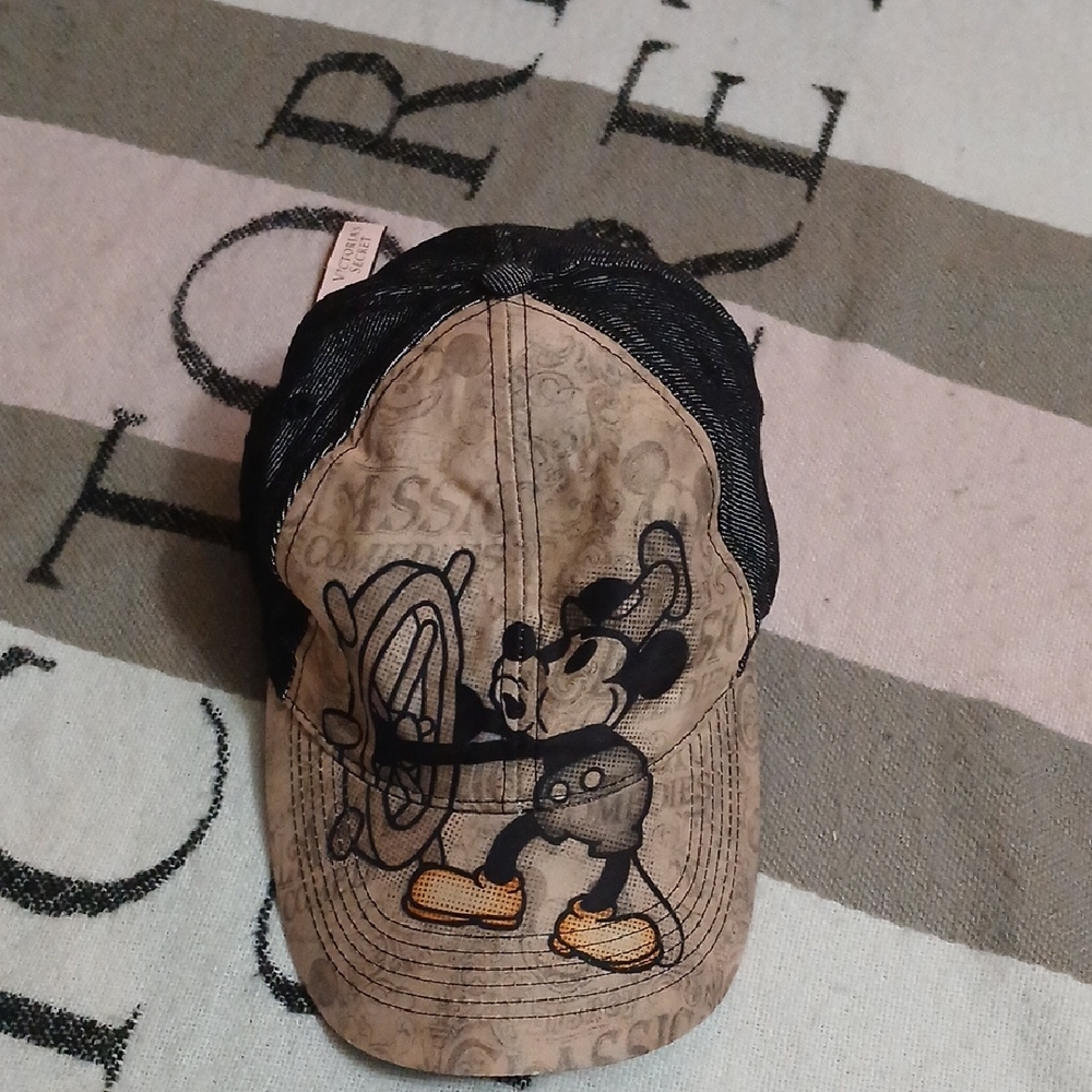 Mickey Mouse Cap with Black Mesh